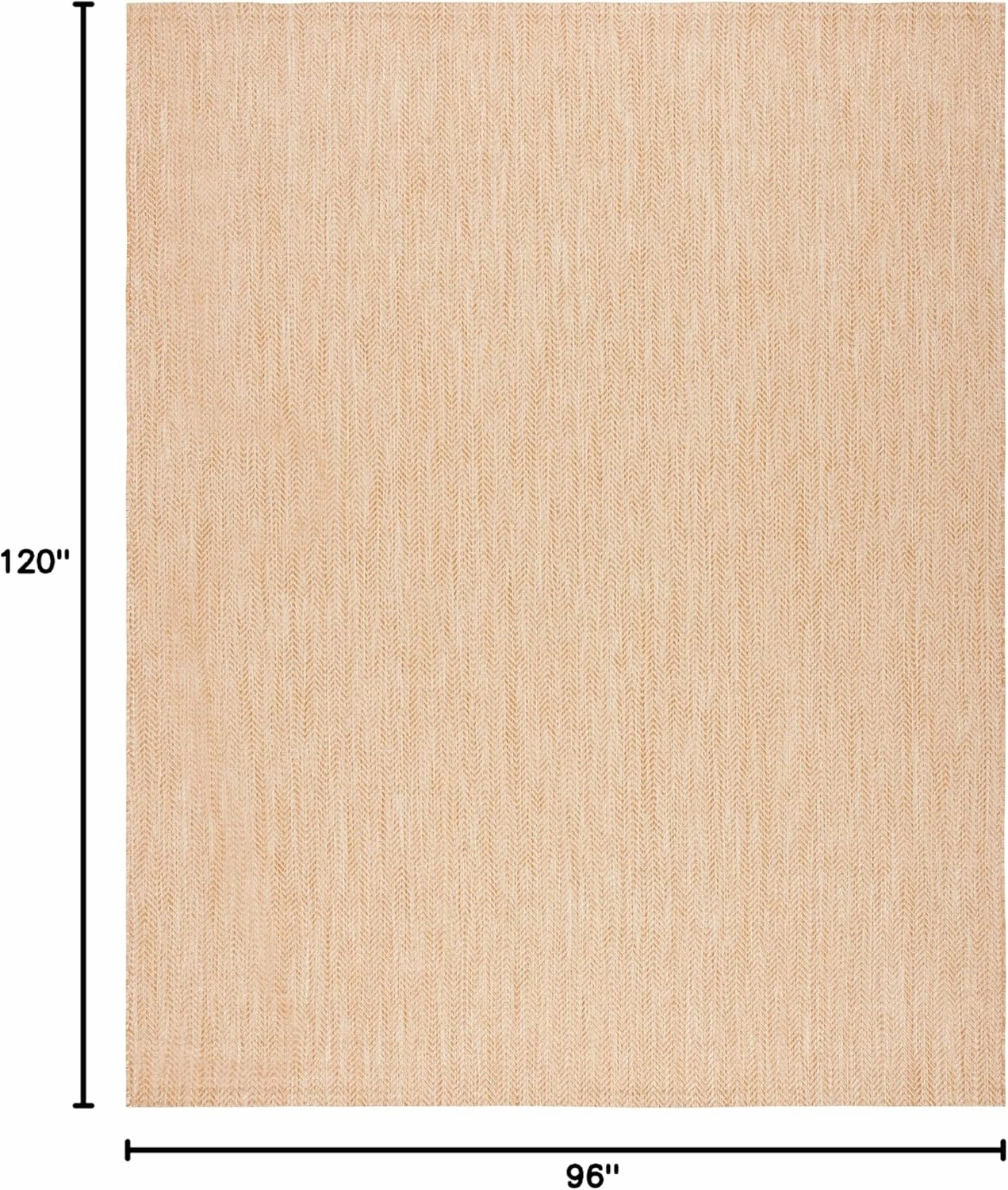 SAFAVIEH Courtyard Collection Area Rug - 8' x 10', Natural & Cream, Non-Shedding & Easy Care, Indoor/Outdoor & Washable-Ideal for Patio, Backyard, Mudroom (CY8022-03012)