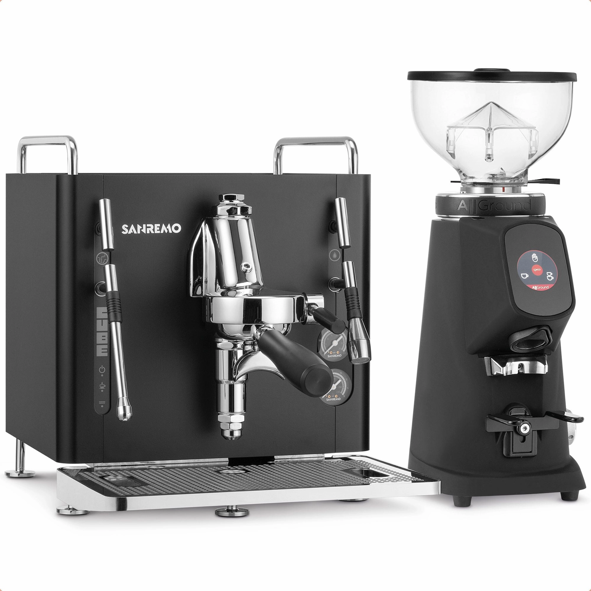 Sanremo Cube R Espresso Machine & Allground Grinder Package