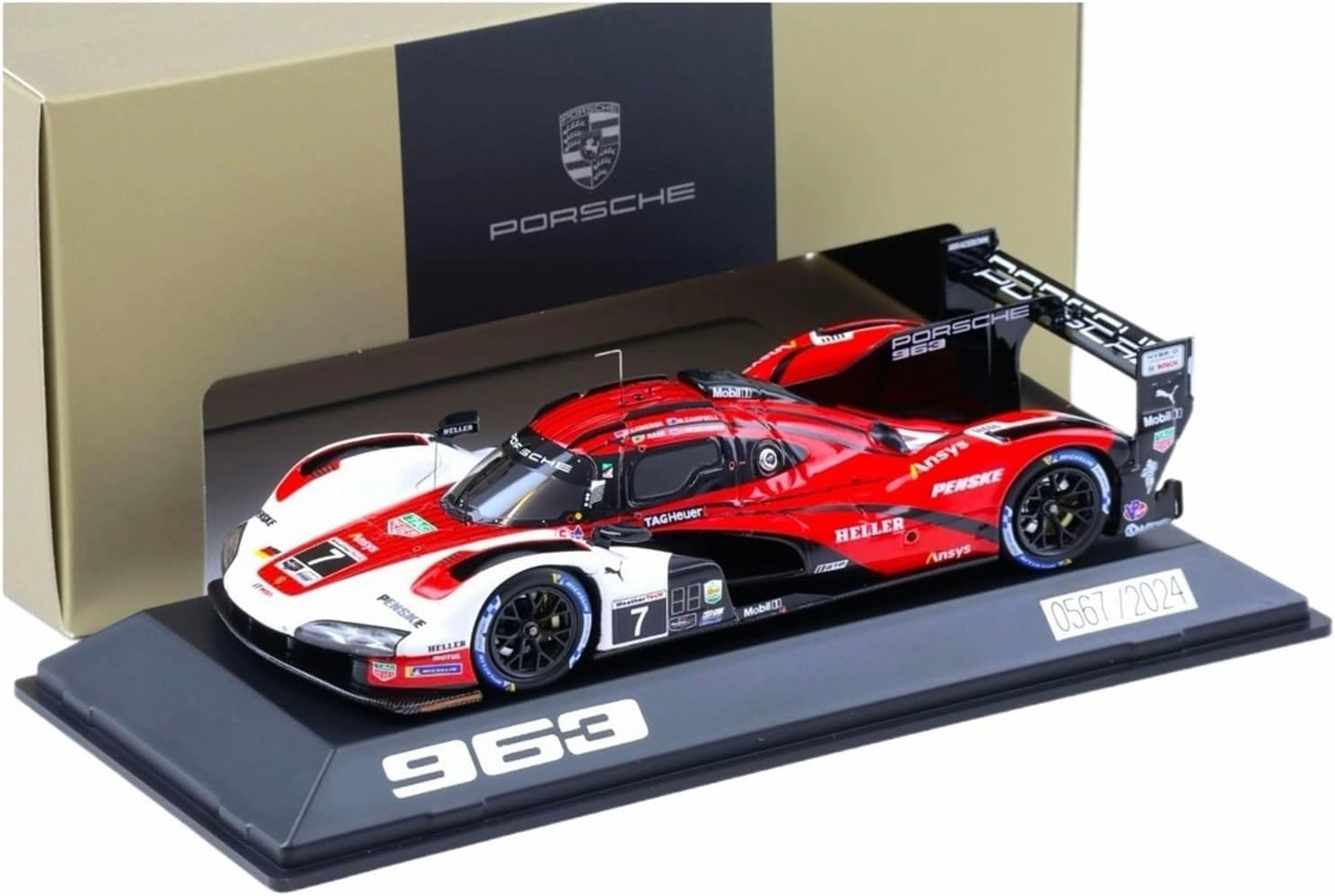 Scale Model Resin 1:43 Spark for Porsche Original 963#7 Winner Daytona Wins 2024 Rally Car Collection Coupe Simulation