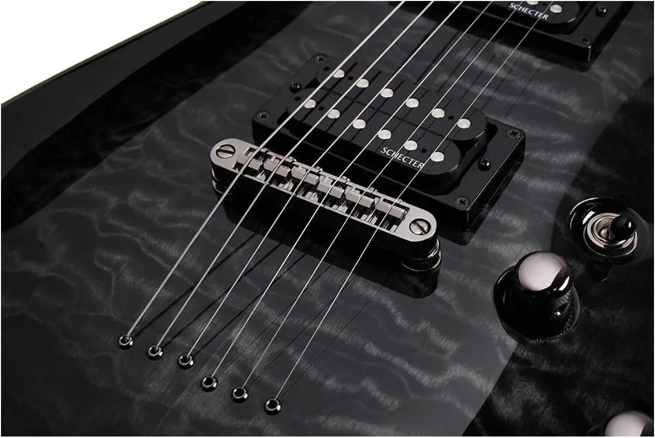 Schecter Omen Extreme-6 Electric Guitar - See-Thru Black