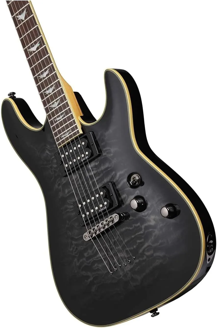 Schecter Omen Extreme-6 Electric Guitar - See-Thru Black