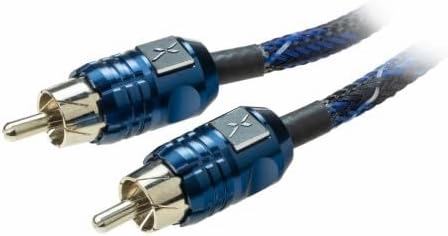 Scosche EFX Delta D6 2-Channel Multi-Core Twisted Pair RCA Interconnect Audio Cables - 2CH OFC Car Stereo Connector Cable - 6 Foot Male to Male