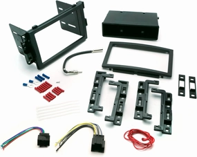 Scosche ICGM10BN Complete Double/Single DIN Stereo Installation Kit for Select Non-Amplified 2006-17 General Motors Vehicles - No Steering Wheel Remote - See Fit Guide in Images to Verify Your Vehicle