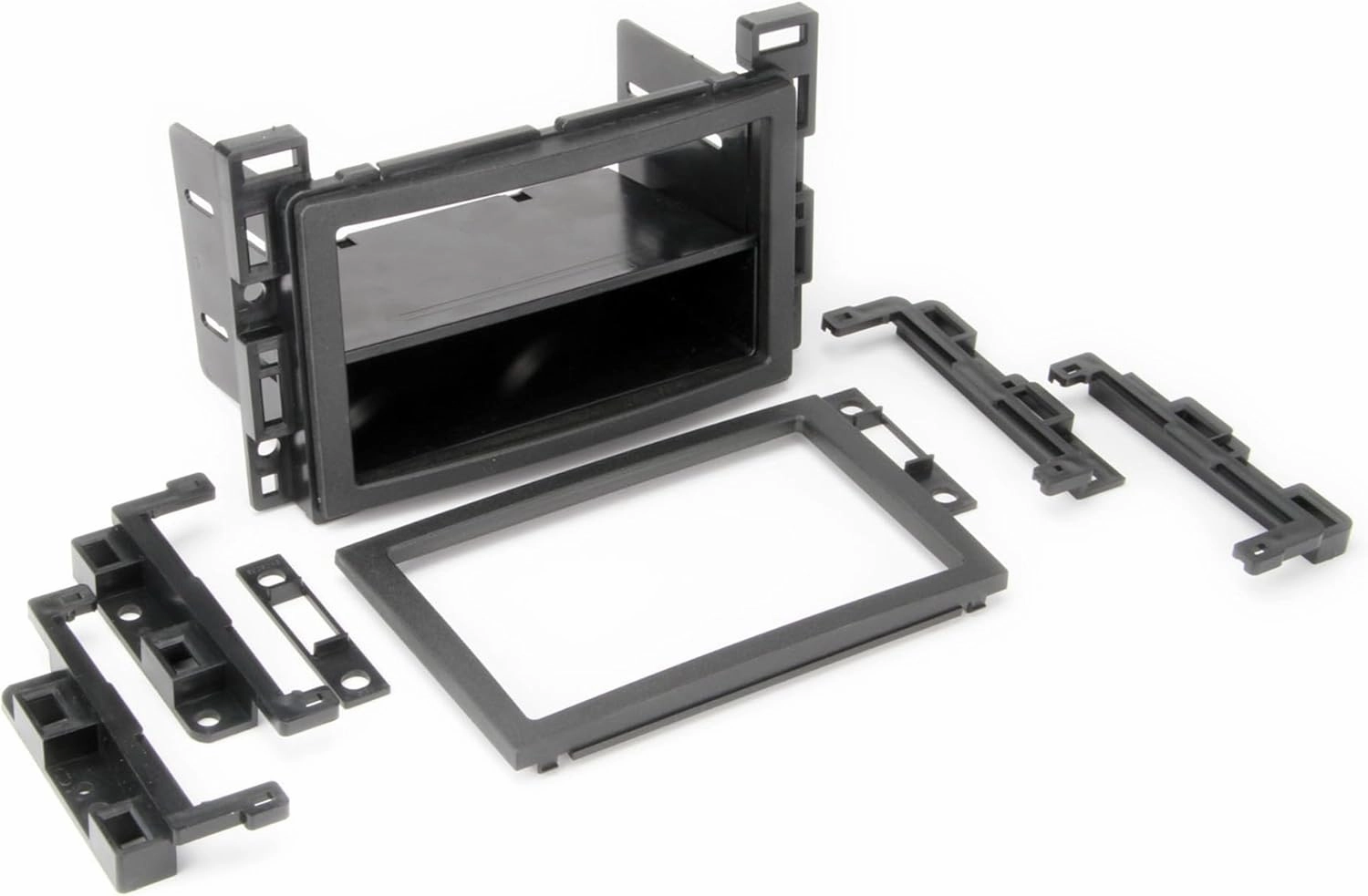 Scosche ICGM10BN Complete Double/Single DIN Stereo Installation Kit for Select Non-Amplified 2006-17 General Motors Vehicles - No Steering Wheel Remote - See Fit Guide in Images to Verify Your Vehicle