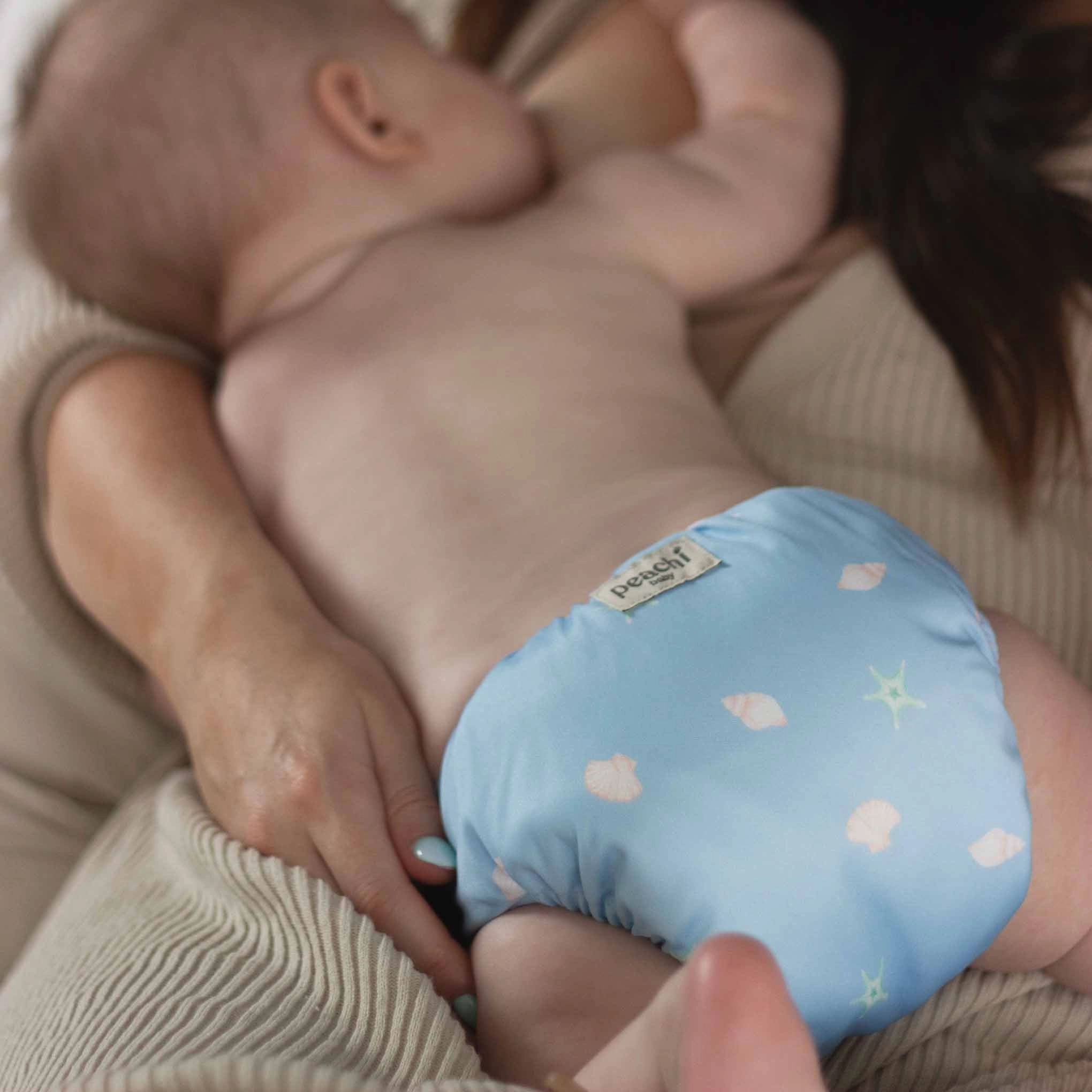 Seashells Reusable Nappy Set