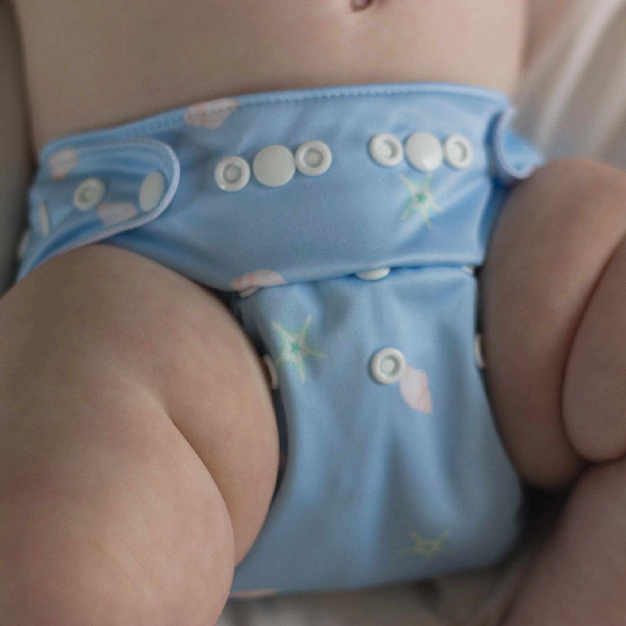 Seashells Reusable Nappy Set