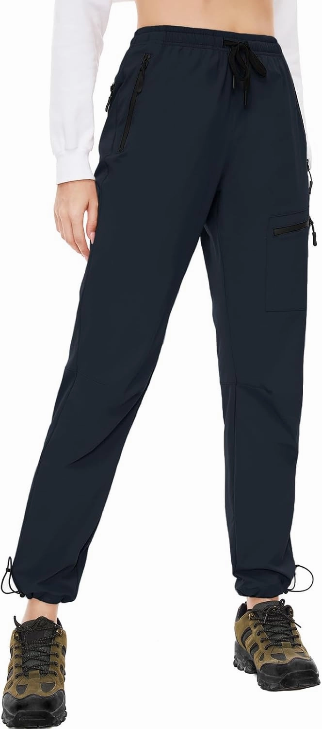 SEVEGO Womens Hiking Pants Tall Inseam 30"/32"/34"/36" Athletic Cargo Pants Lightweight 4 Zipper Pockets Water Resistant