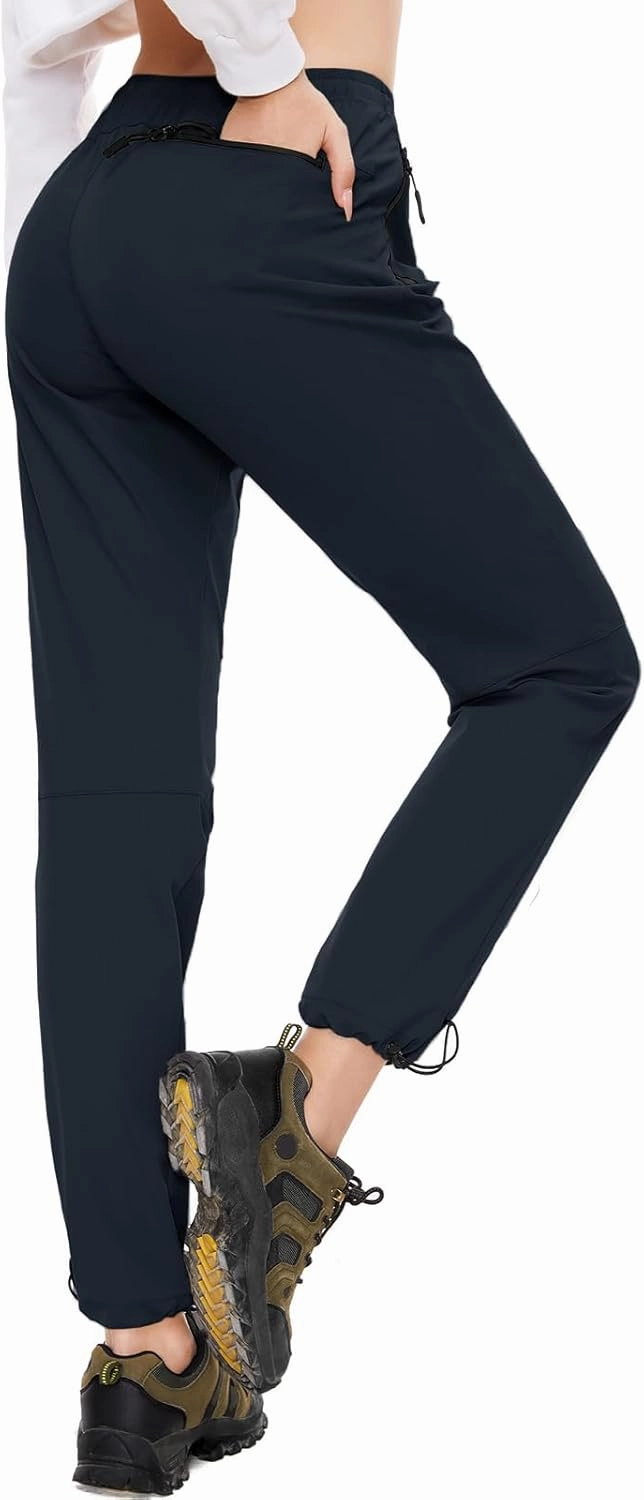 SEVEGO Womens Hiking Pants Tall Inseam 30"/32"/34"/36" Athletic Cargo Pants Lightweight 4 Zipper Pockets Water Resistant