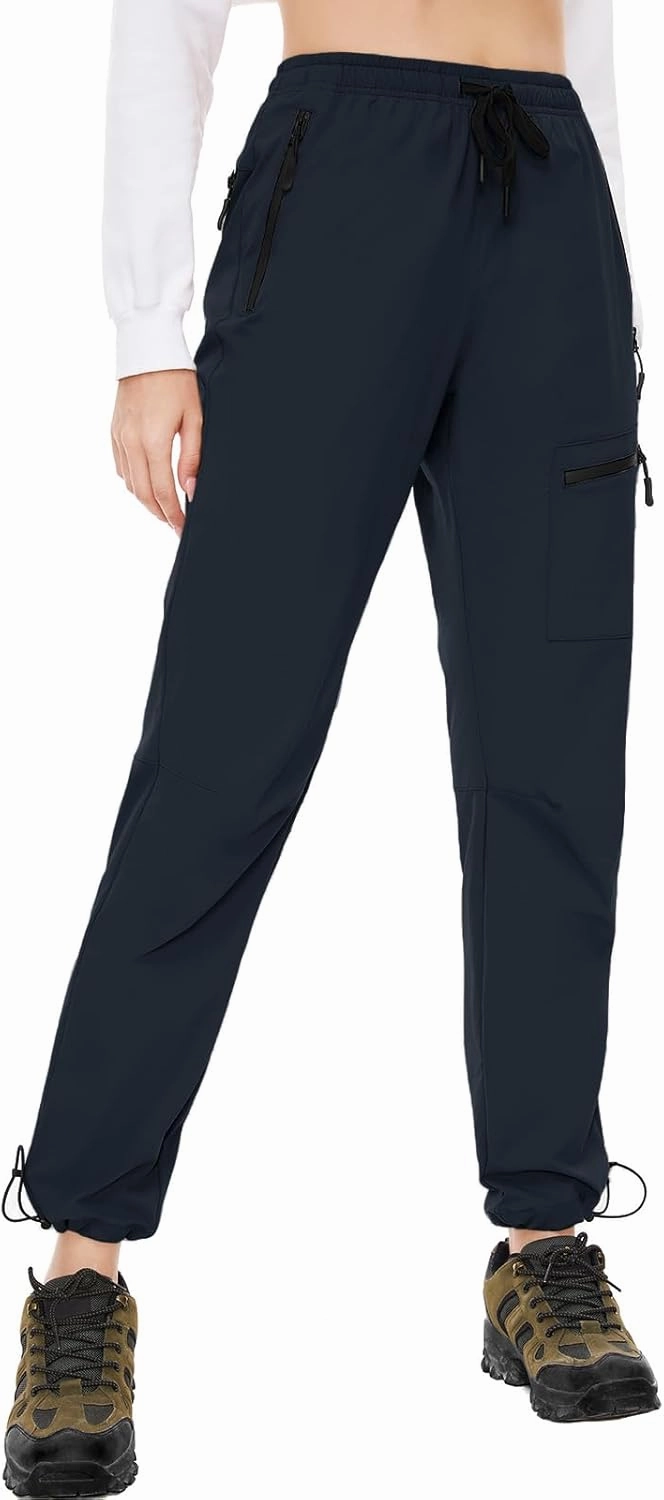 SEVEGO Womens Hiking Pants Tall Inseam 30"/32"/34"/36" Athletic Cargo Pants Lightweight 4 Zipper Pockets Water Resistant
