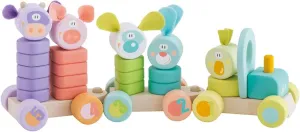 Sevi 82995 Stacking Train Shapes and Numbers