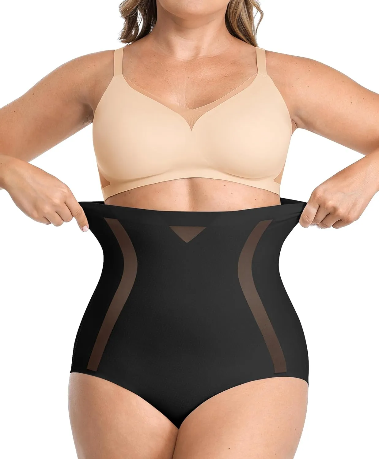 SHAPELLX Shapewear Tummy Control Body Shaper for Women High Waisted Shapewear Underwear Panty Waist Slimming Briefs