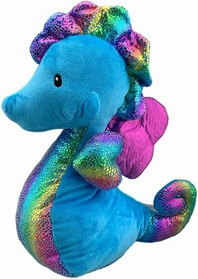 Shimmer Seahorse 16 inch Plush Stuffed Animal - Soft Cuddly Ocean Toy Kids Birthday Gift, Toddler, Baby Shower, Snuggly Sea Creature, Collectible Comfort Toy