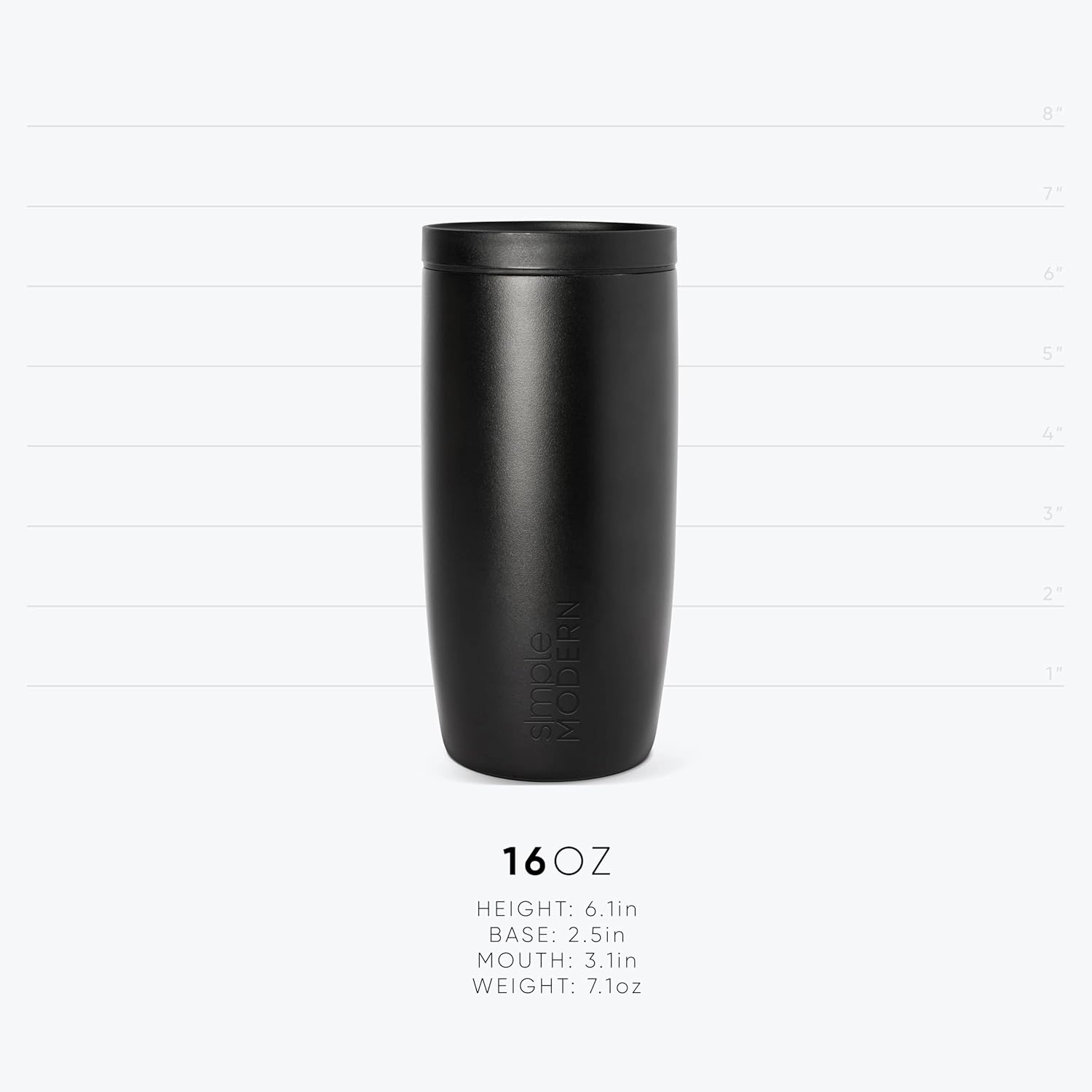 Simple Modern Travel Coffee Mug Tumbler with 360° Lid | Ceramic-Lined Insulated Stainless Steel Cold Brew Iced Coffee Cup | Gifts for Women Men Her Him | Voyager Signature | 16oz | Sea Glass Sage