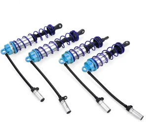 Simulated Metal Hydraulic Adjustable Front Rear Shock Absorber Shocks 120mm 143mm RC Spare Parts for 1/8 RC Car Buggy for JLB HSP HPI Redcat LRP Hobao ZD Racing Hongnor Truggy (Front Rear)