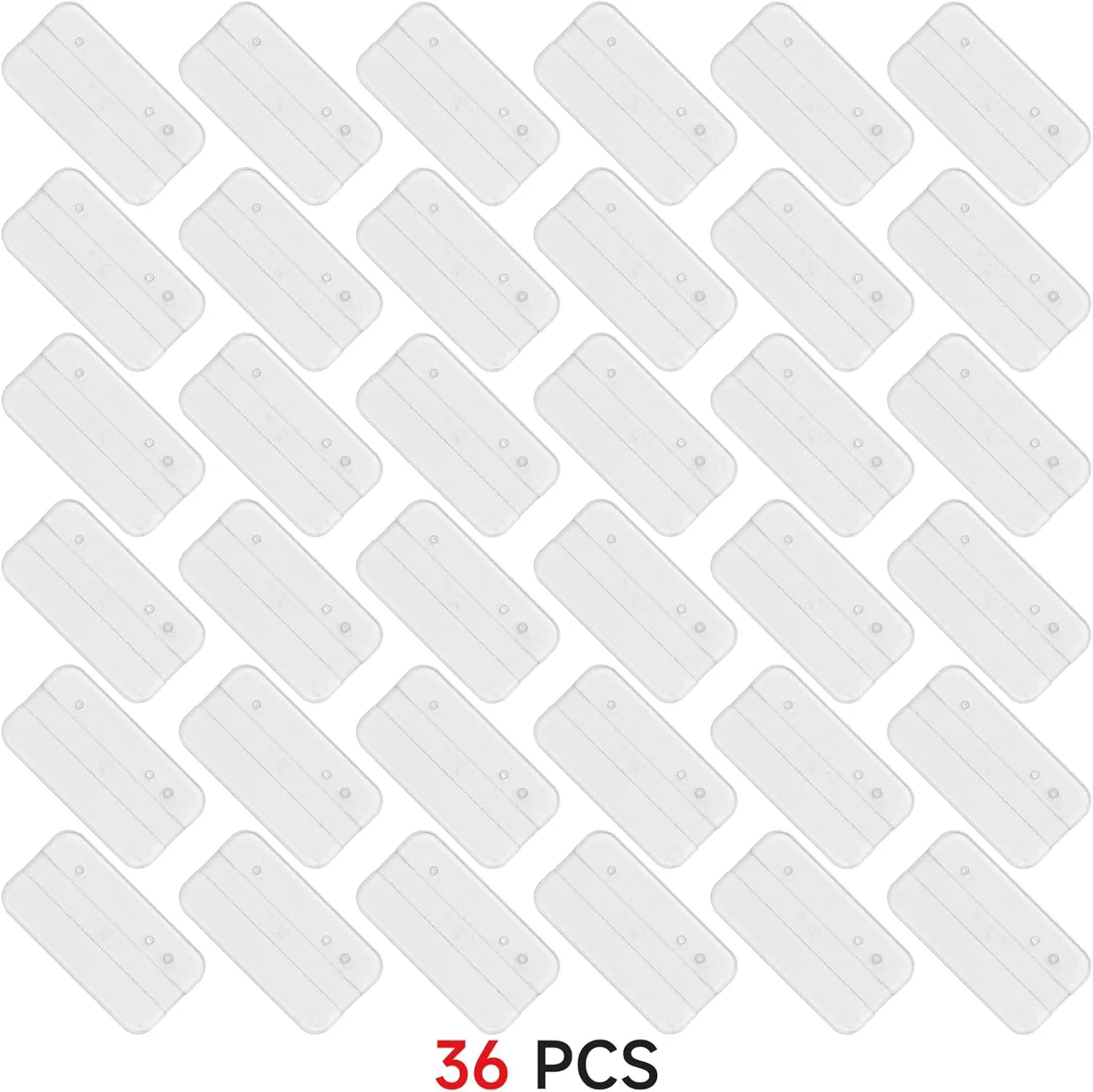 SIXPOINTS 36 Pieces 6 inch Action Figure Clear Display Stand Base,Model Support Stand Compatible with 1/12 Scale Star Wars Black Series Figure Toy (36Pcs Multi-PEG CLEAR)