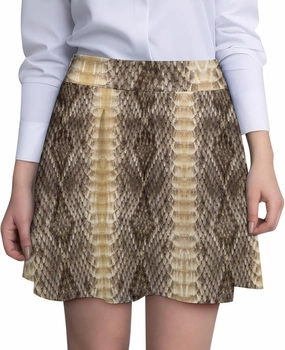 Snake Skin Pattern Red Short Skirts Women Sexy Golf Skirt High Waist Above Knee Gym Minishort Summer Casual Bottoms