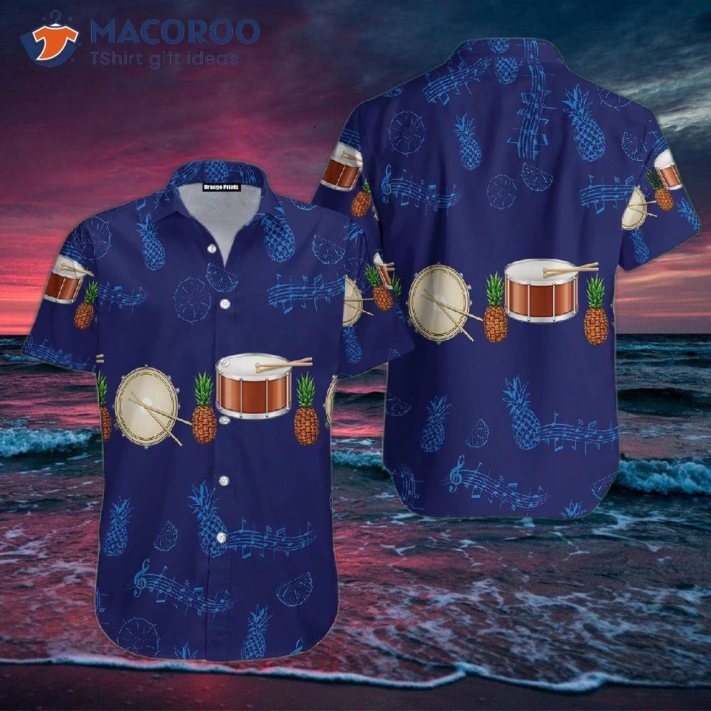 Snare Drum Musical Instrument And Hawaiian Shirts