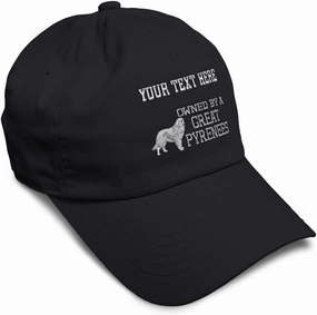 Soft Baseball Cap Owned by A Great Pyrenees Embroidery Dogs Breed Cotton Longtail Dad Hats for Men & Women