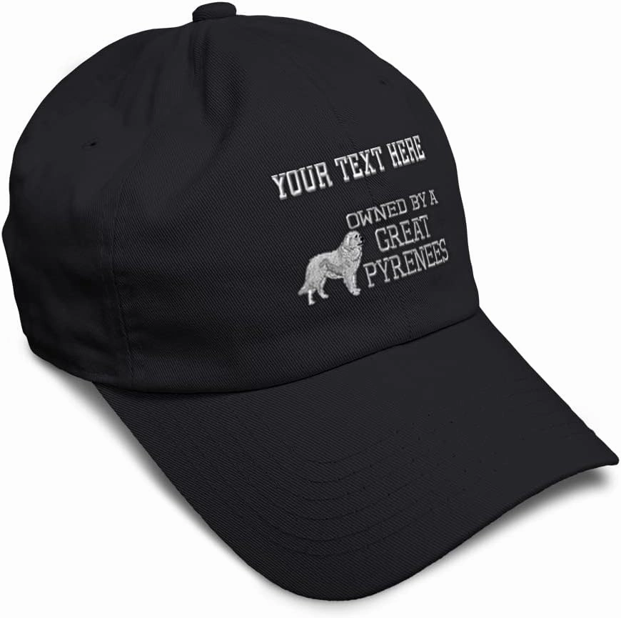 Soft Baseball Cap Owned by A Great Pyrenees Embroidery Dogs Breed Cotton Longtail Dad Hats for Men & Women