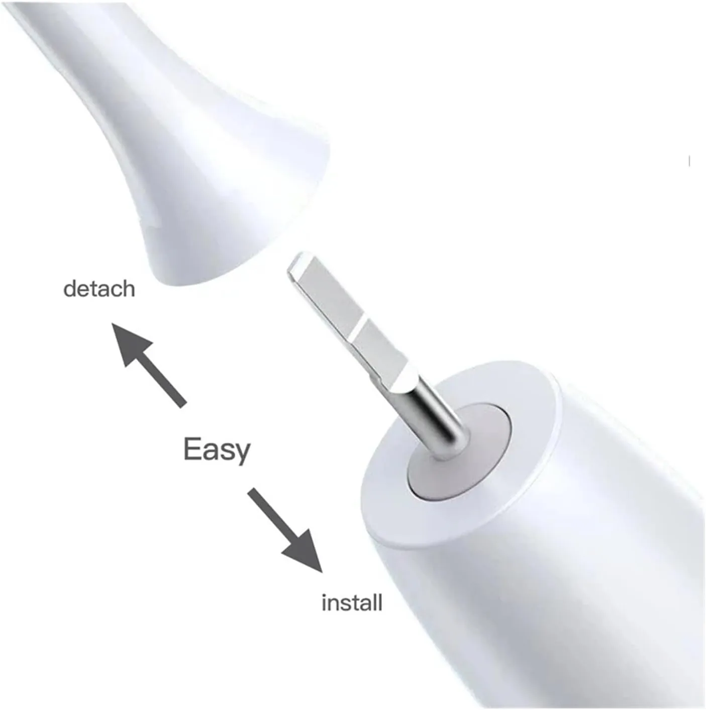 Sonic Electric Toothbrush Heads Compatible for Xiaomi SOOCAS X3 X5 X3U X1 V1 V2 Dupont Replacement Nozzles with Anti-dust Cap(3Pink 4White)