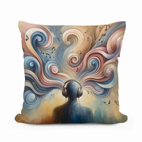 Sonic Serenity Cotton Cushion