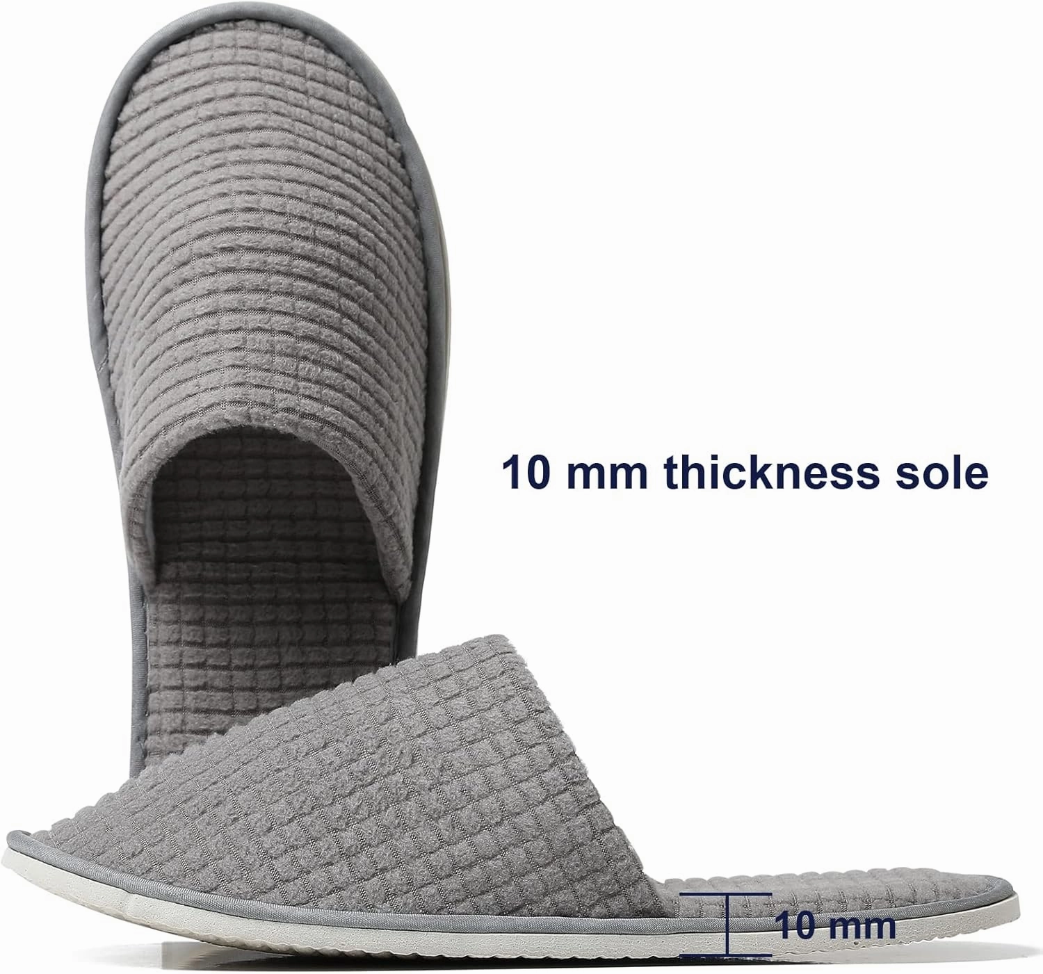 SPA Guest Slippers, 6/12 Pairs Reusable Washable Unisex Spa Slippers for Hotel Bedroom Wedding Party Travel