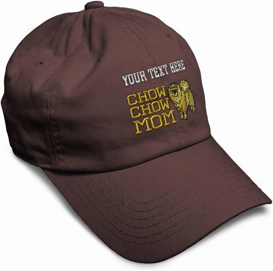 Speedy Pros Soft Baseball Cap Chow Chow Mom Embroidery Dogs Dog Twill Cotton Mom Dad Hats for Men & Women