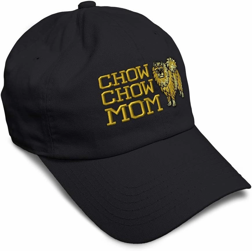 Speedy Pros Soft Baseball Cap Chow Chow Mom Embroidery Dogs Dog Twill Cotton Mom Dad Hats for Men & Women