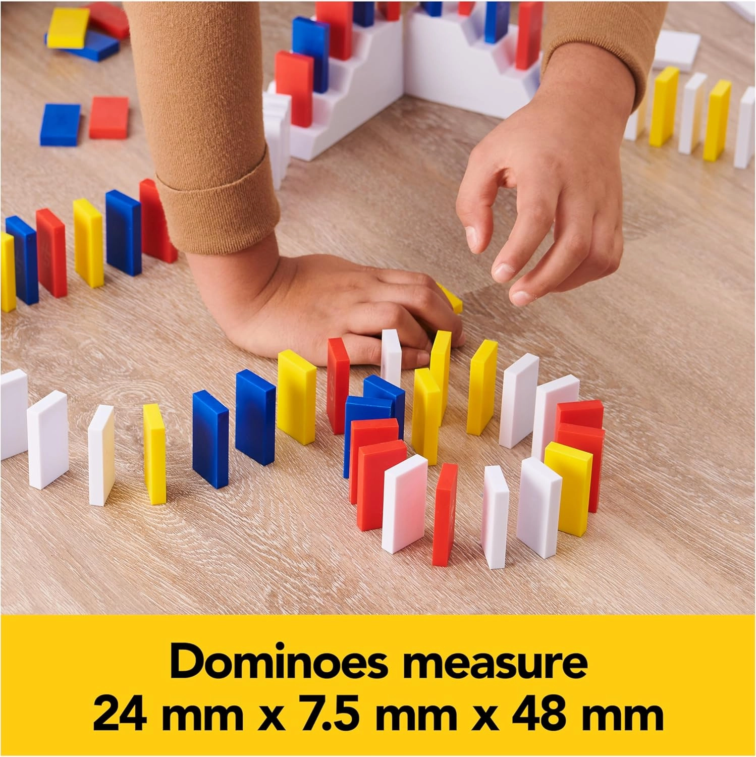 Spin Master Games, Lily Hevesh H5 Domino Creations 100-Piece Neon Dominoes Set, Building Toys for Kids & Family, Classic Activity Game, 1 & Up Players, for Ages 5 & Up