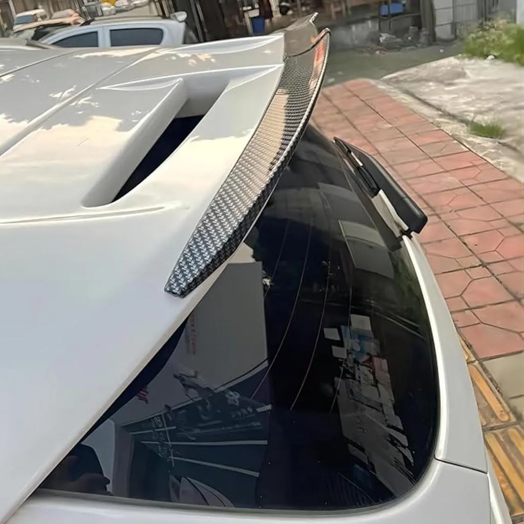 Spoilers Cars for Daewoo Nexia (KLETN, Facelift 2008) 2008 2009 2010 2011 2012 2013, Car Tail Wing Spoiler Wing Rear Spoiler Splitter Exterior Decoration Car Accessories, Carbon Fibre
