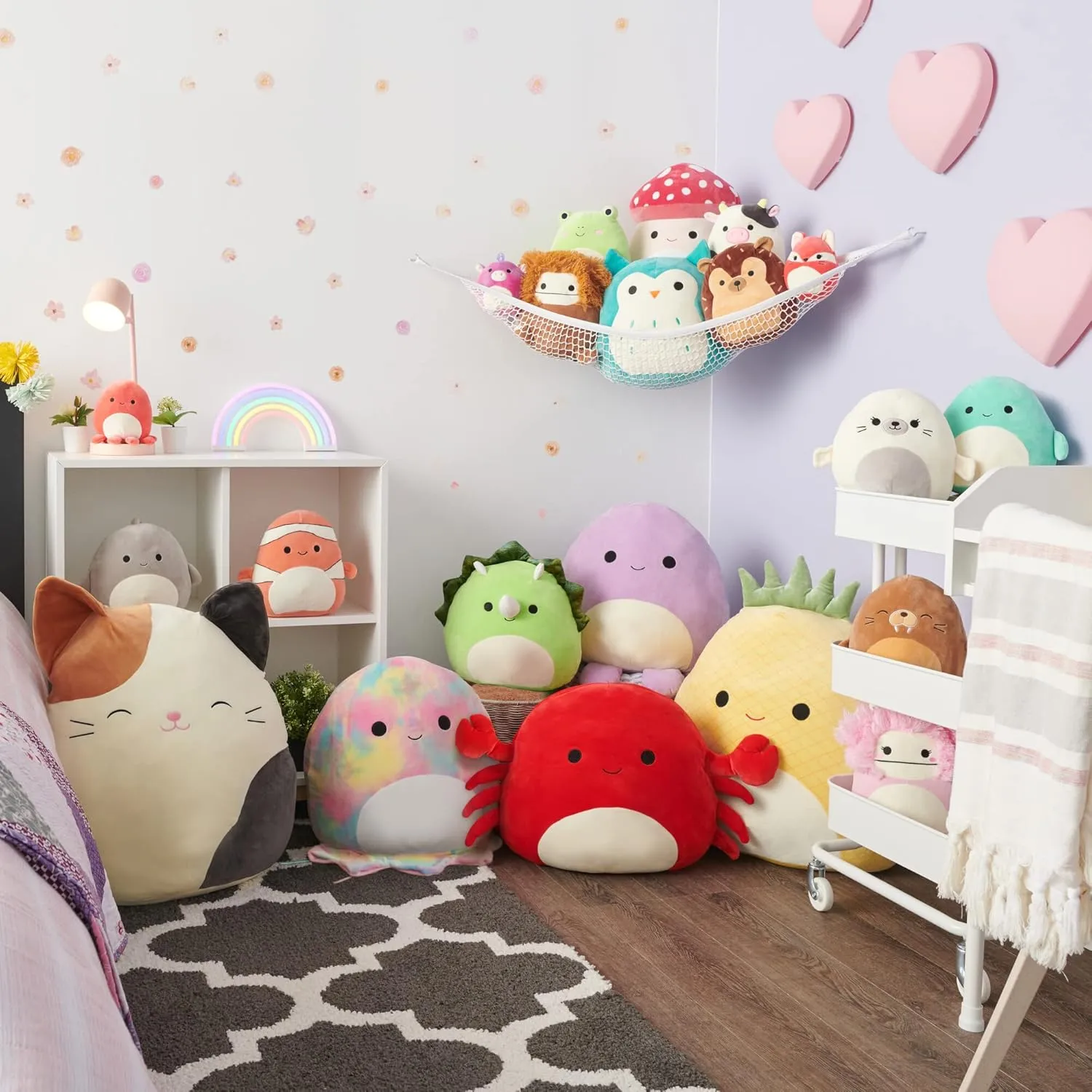 Squishmallows 14-Inch Sunshine Rainbow with Clouds - Large Ultrasoft Official Kelly Toy Plush