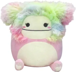 Squishmallows Squishdoos Kellytoy Plush 7.5" Caparinne The Pink Rainbow Hair Axolotl – Ultrasoft Stuffed Animal Toy Soft Squishy Plush Toy (Caparinne Pink)