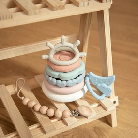 Stacking teething rings - 2 Colourways