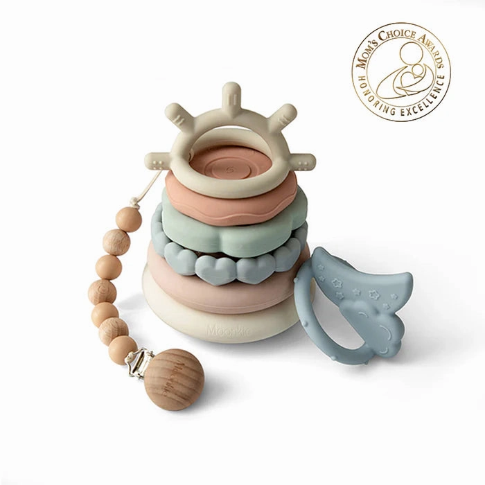 Stacking teething rings - 2 Colourways