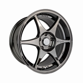 Stage Wheels Knight 17x8  10mm 5x120 CB: 74.1 Color: Black Chrome