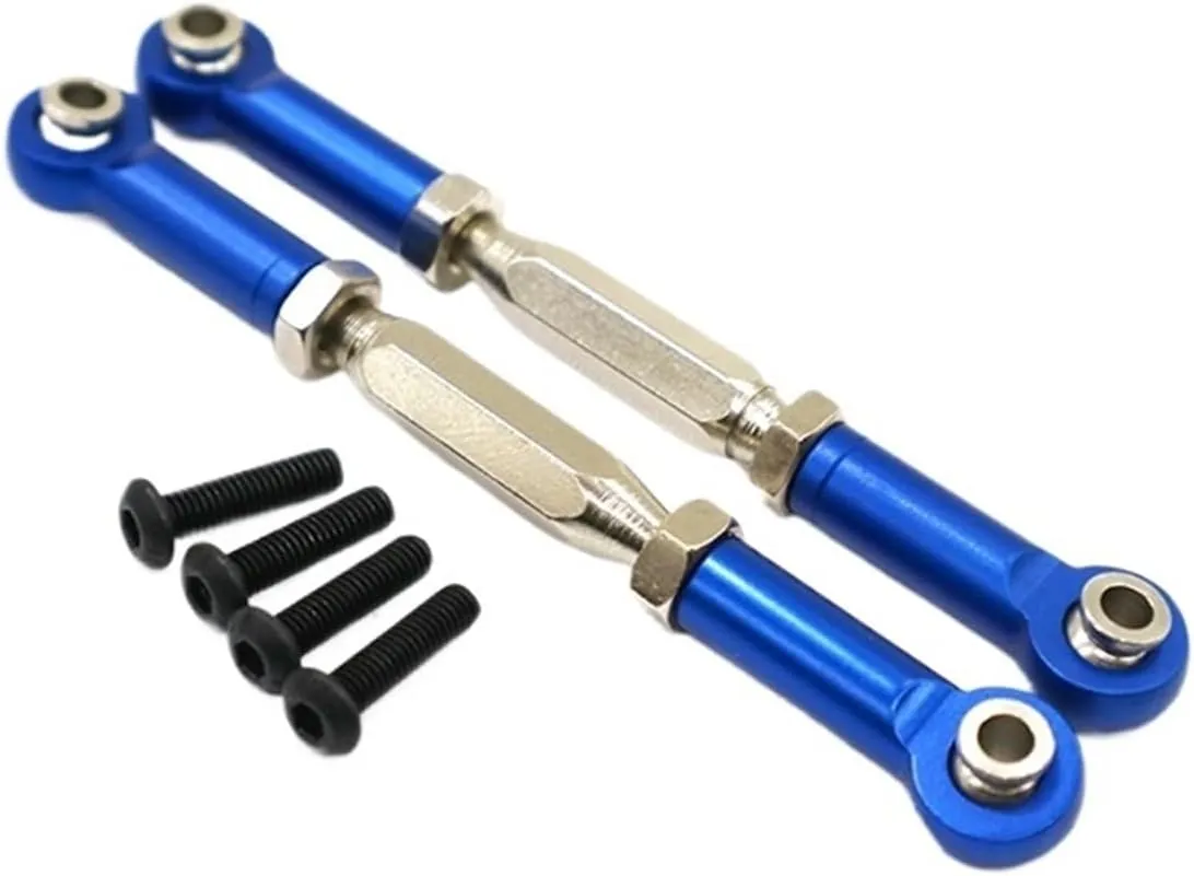 Steering Linkage Servo Link 2Pcs Metal Steering Link Rod 10143 VRX Racing RH1043 RH1045 RH1043SC RH1045SC RH817 RH818 RC Car Parts Direction Pull Rod Steering Pull