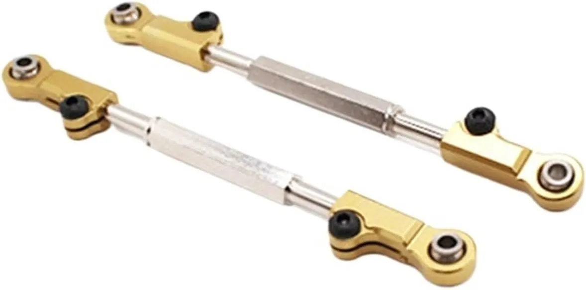 Steering Linkage Servo Link Metal Upgrades Direction Pull Rod Steering Pull Rod EA1018 JLB Racing Cheetah 1/10 Brushless RC Car Direction Pull Rod Steering Pull (Color : Yellow)