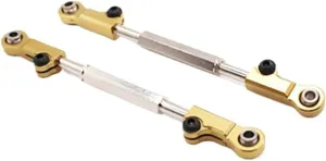 Steering Linkage Servo Link Metal Upgrades Direction Pull Rod Steering Pull Rod EA1018 JLB Racing Cheetah 1/10 Brushless RC Car Direction Pull Rod Steering Pull (Color : Yellow)