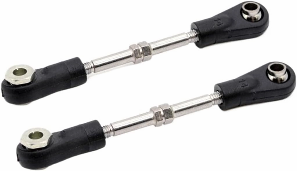 Steering Linkage Servo Link Racing 1/10 DBX-10 DBX 10 RC Buggy Desert Rocket Truck Car Parts Metal Steering Tie Rod Steering Link Trump Rod 120939 Direction Pull Rod Steering Pull, Black