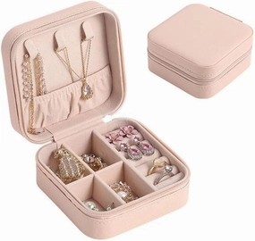 Storage Box Jewelry Box Jewelry Organizer Jewelry Box Travel Jewelry Organizer Display Small Jewelry Case Leather Jewelry Boxes Portable Jewelry Storage For Women Girls Gift Jewelry Case