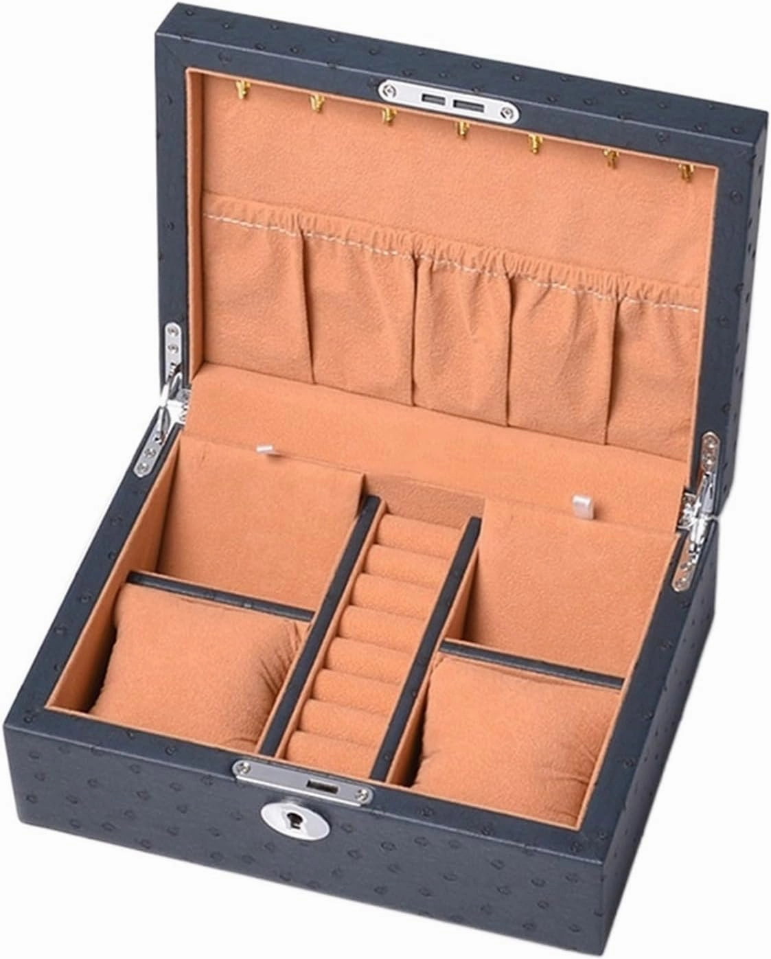 Storage Box Watch Box Watch Jewelry Storage Box PU Leather Watch Storage Box Multifunctional Jewelry Organizer with Lock Watch Cases for Men