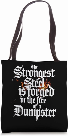 Strongest Steel Forged Fire Dumpster, Ren Fair Blacksmith Tote Bag
