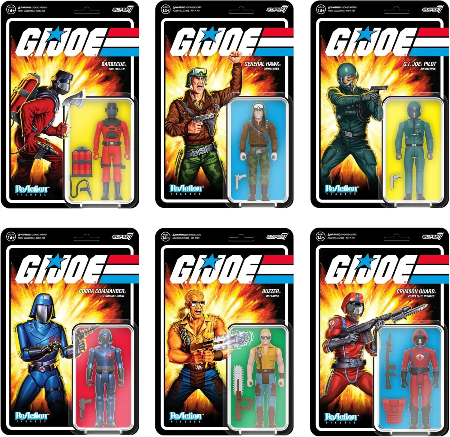 Super7 G.I. Joe Cobra Commander (Funhouse Robot) - 3.75" G.I. Joe Action Figure with Accessory Classic Cartoon Collectibles and Retro Toys