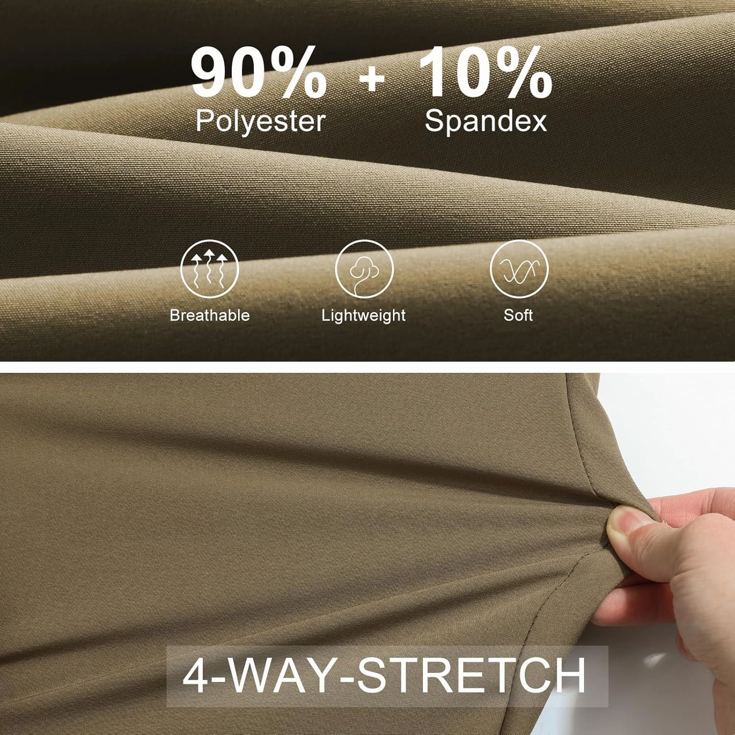 Surenow Men's Athletic Running Sweatpants Lightweight Stretch Jogger Track Pants Tapered Workout Gym Pants with Zipper Pocket