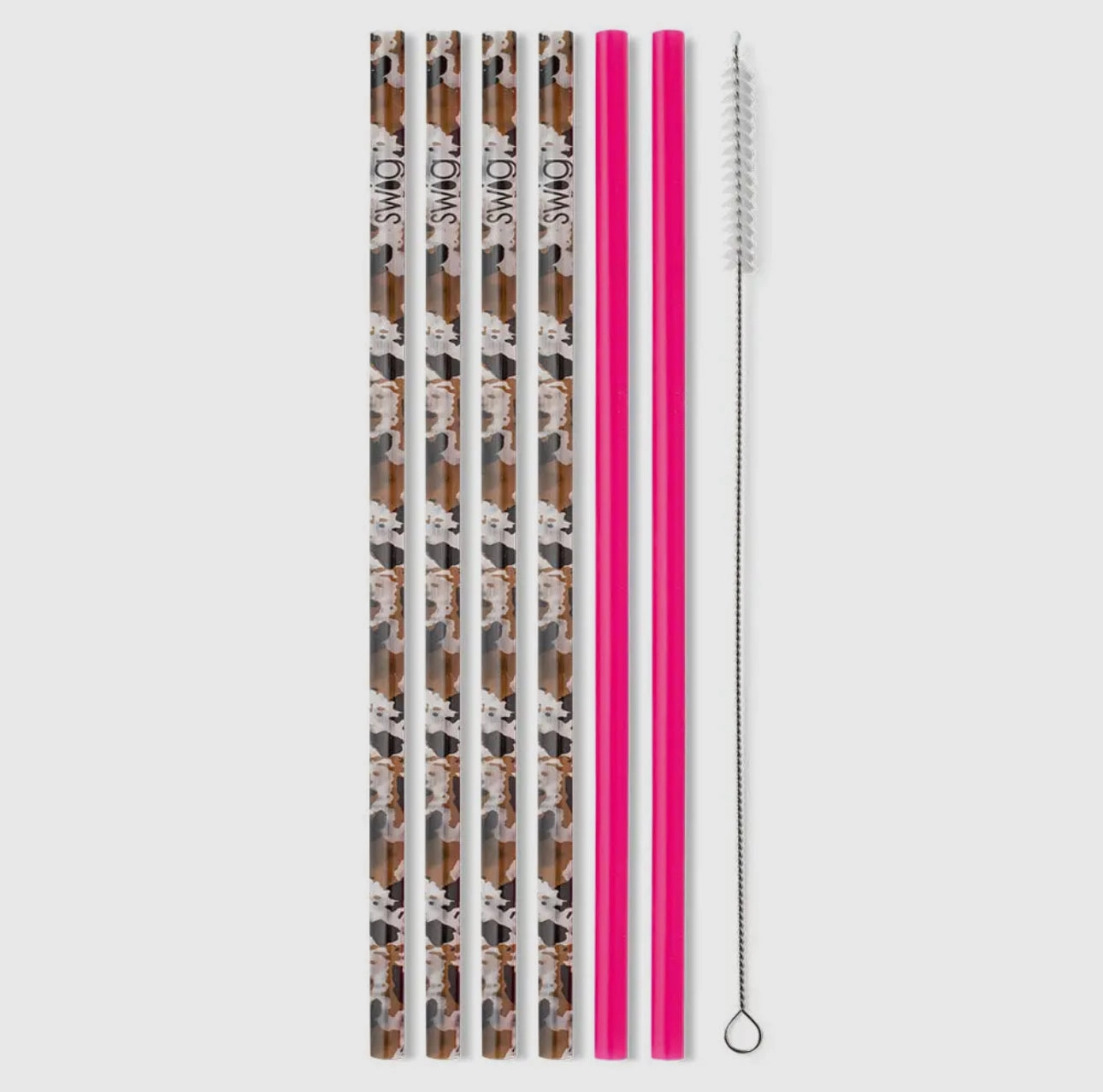 Swig Life Hayride   Hot Pink Reusable Straw Set