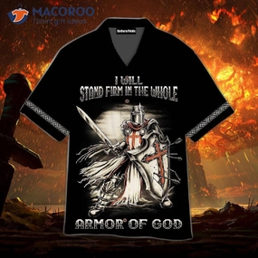 Templar Knight Armor Of God Hawaiian Shirts