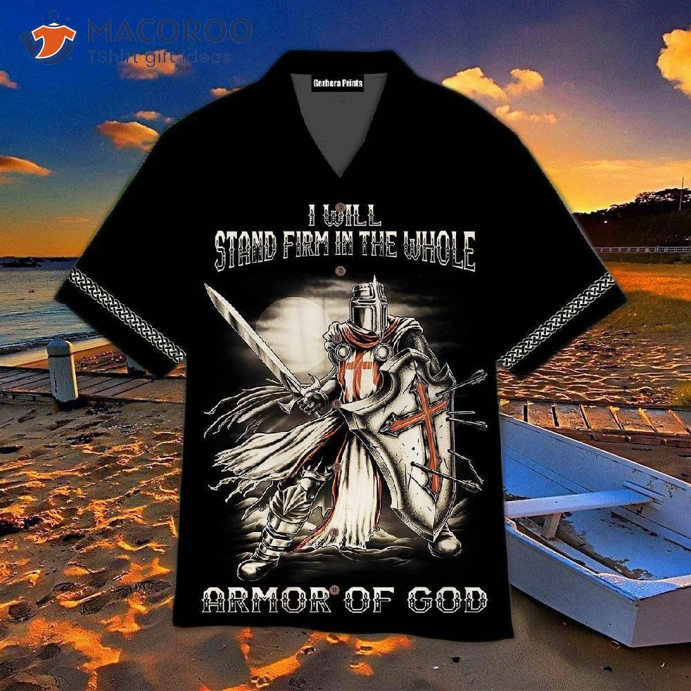 Templar Knight Armor Of God Hawaiian Shirts