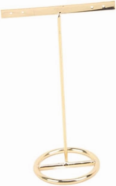 TENDYCOCO 4 Pcs Earrings Stand Watch Velvet Earring Stand Charms Stands Necklace Display Stand Vendors Showcase Pole Jewelry Holder Stand Double Glasses Case Shows Card Displays Racks Golden