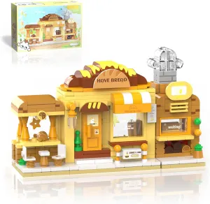 Tenhorses Bakery Building Set, Cute Friends Series Baking Shop Building Kit for Girls 6-12, Street View House Architecture Toys Creative Gift for Kids (290Pcs)