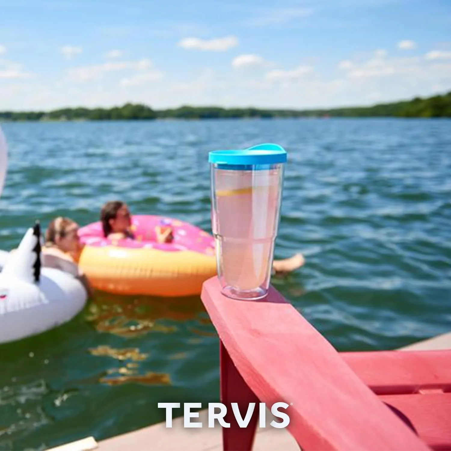 Tervis Pet Love Made in USA Double Walled Insulated Tumbler Travel Cup Keeps Drinks Cold & Hot, 24oz, Cat Pounce Love